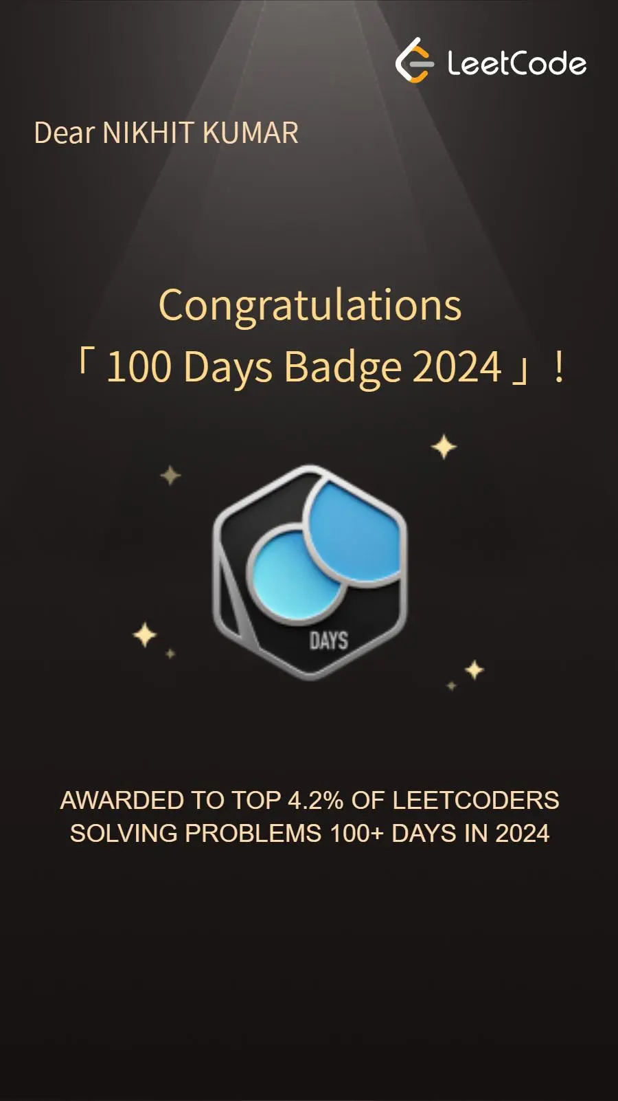 100+ Days on LeetCode
